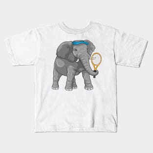 Elephant Tennis Tennis racket Kids T-Shirt